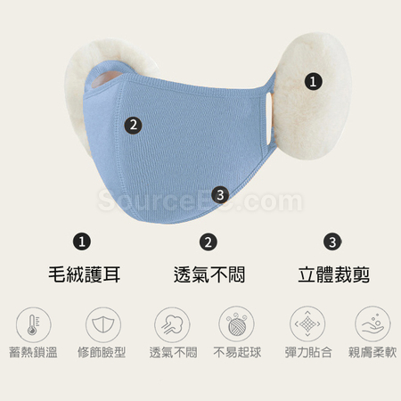 礼品订购棉布保暖护耳口罩广告