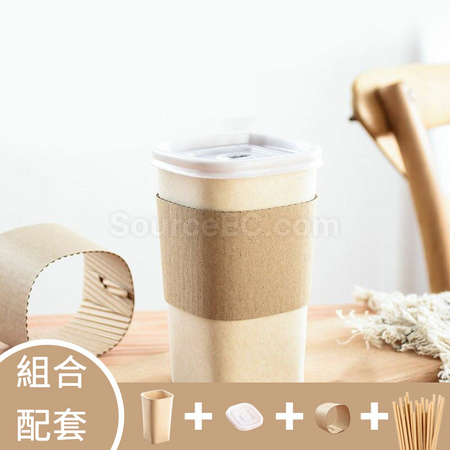 礼品订购方形咖啡纸杯广告