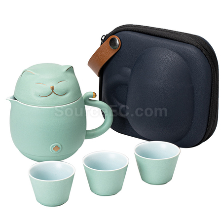 礼品订购招财猫泡茶杯广告