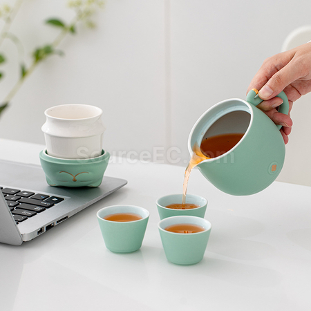 礼品订购招财猫泡茶杯广告