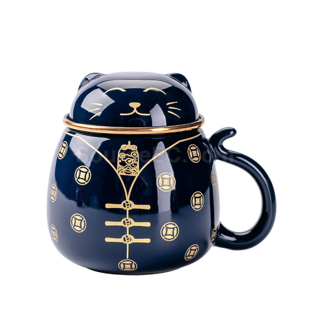 礼品订购招财猫泡茶杯广告