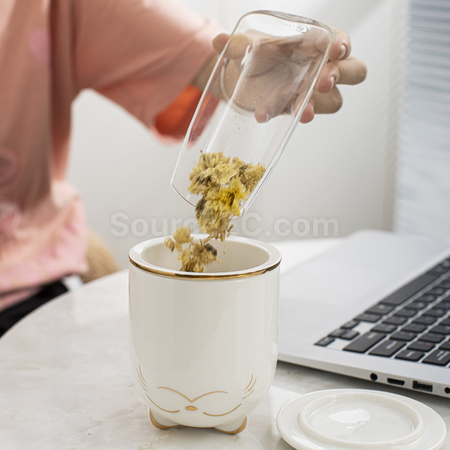 礼品订购招财猫泡茶杯广告