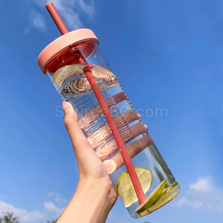 礼品订购大容量吸管杯广告