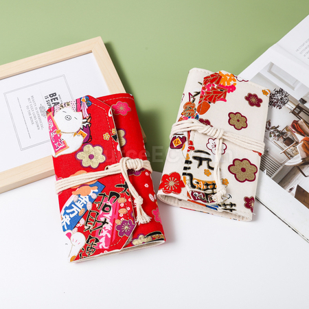 礼品订购复古布艺活页手账本广告