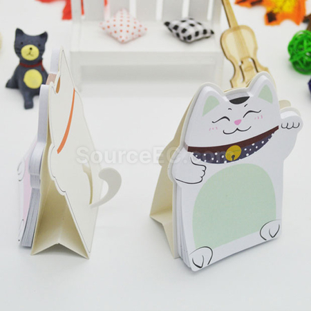 礼品订购可爱招财猫便签广告