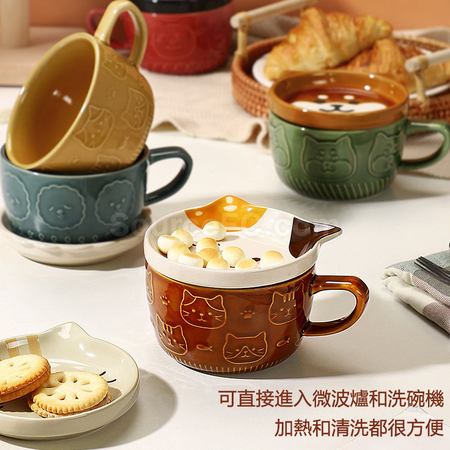 礼品订购日式碗盖杯广告