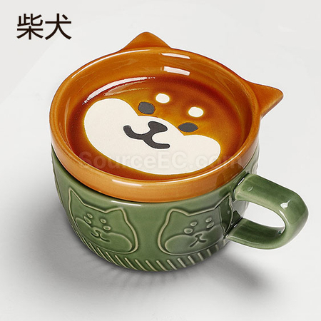 礼品订购日式碗盖杯广告