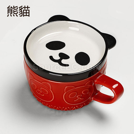 礼品订购日式碗盖杯广告
