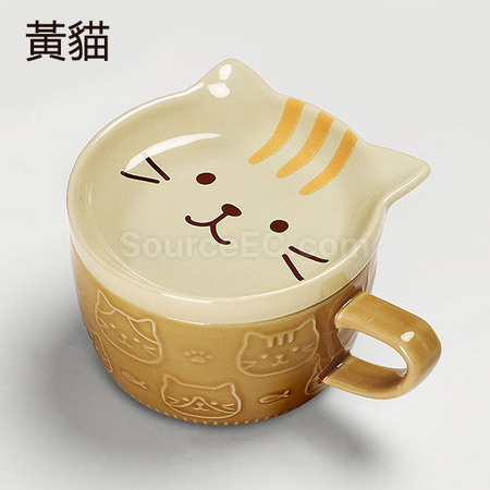 礼品订购日式碗盖杯广告