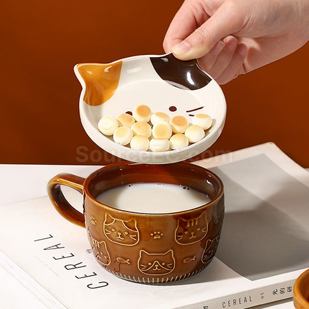 礼品订购日式碗盖杯广告