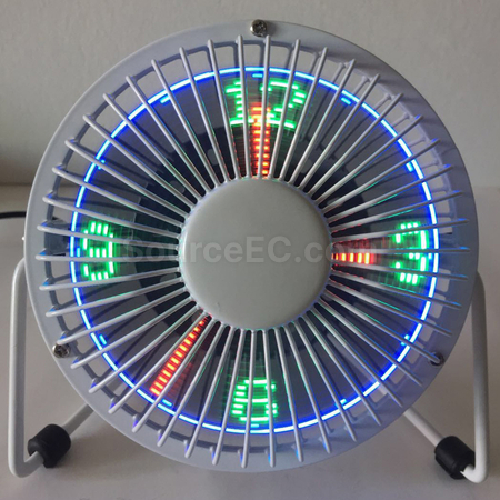 礼品订购LED时钟电风扇广告