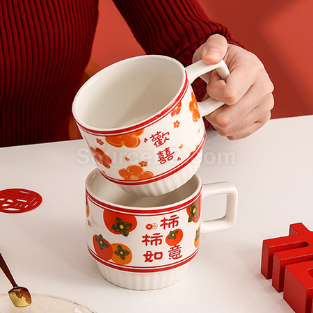 礼品订购欢喜毛巾咖啡杯套装广告