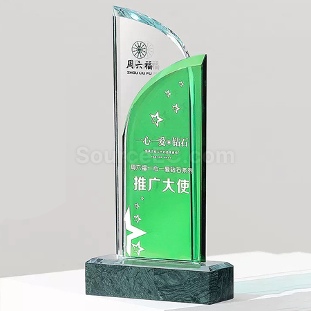 礼品订购水晶奖座广告