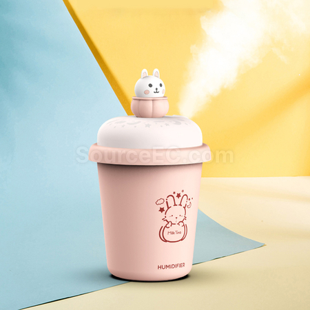 礼品订购可爱小夜灯加湿器广告