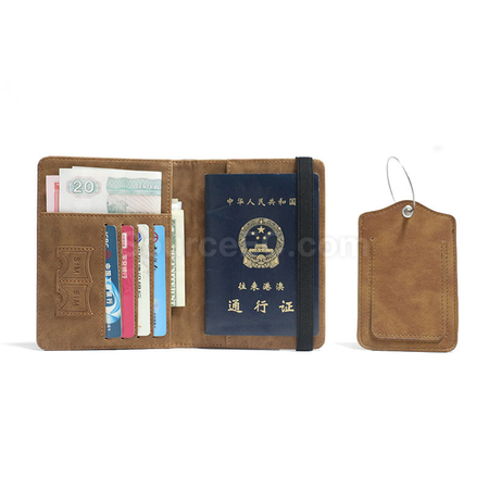 礼品订购护照包行李牌套装广告