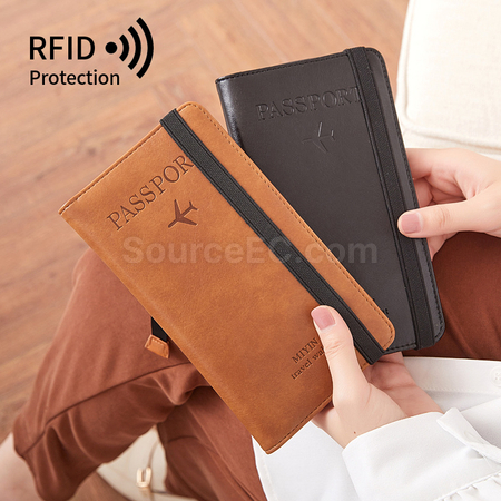 礼品订购RFID防盗护照证件套广告