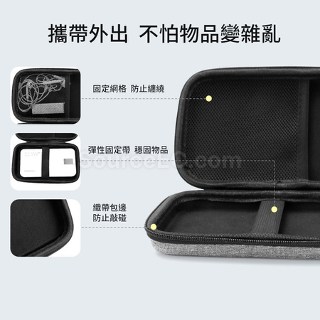 礼品订购牛津布耳机保护盒码数产品数据线硬壳收纳包广告
