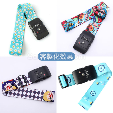 礼品订购海关密码锁行李带广告