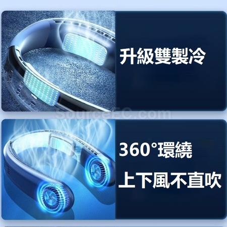礼品订购无叶挂脖风扇广告
