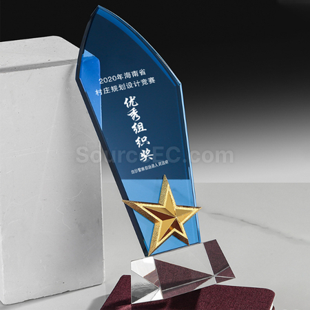 礼品订购水晶座广告