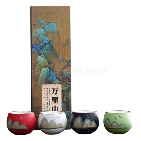 礼品订购陶瓷茶杯套装广告
