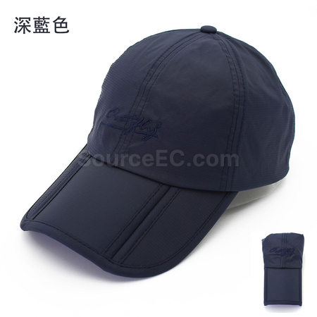礼品订购折叠棒球帽广告