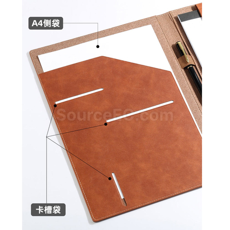 礼品订购PU文件夾广告