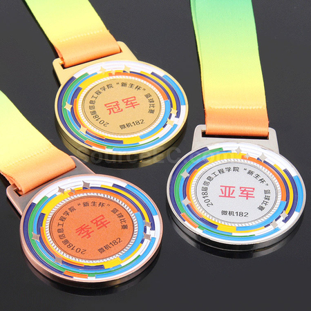 礼品订购点漆彩色奖牌广告