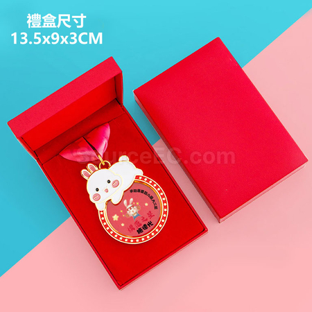 礼品订购兔子奖牌广告