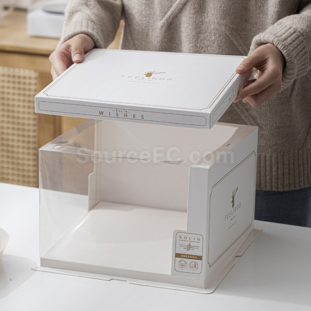 礼品订购方形半透明包装盒广告