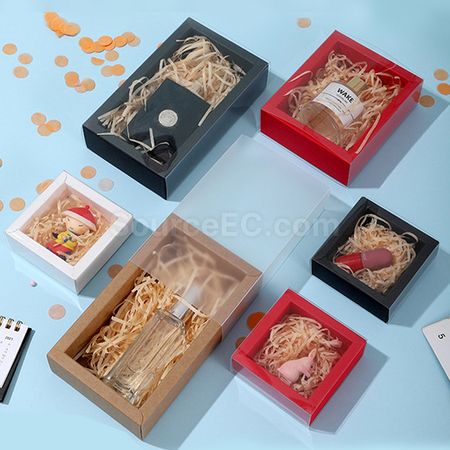 抽屉式磨砂透明礼品盒