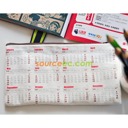 礼品订购收纳笔袋广告