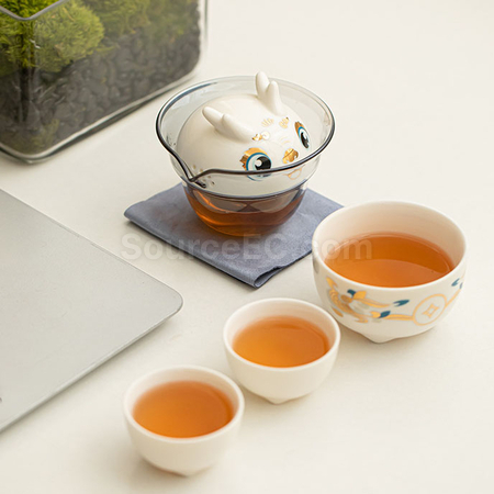礼品订购瑞龙陶瓷茶具套装广告
