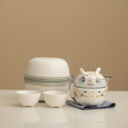 礼品订购瑞龙陶瓷茶具套装广告