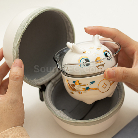 礼品订购瑞龙陶瓷茶具套装广告