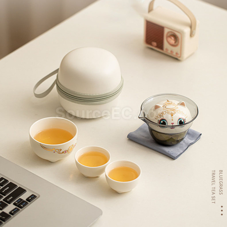 礼品订购瑞龙陶瓷茶具套装广告
