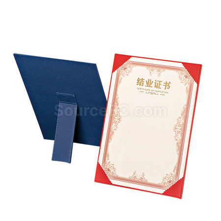 礼品订购PU证书架广告