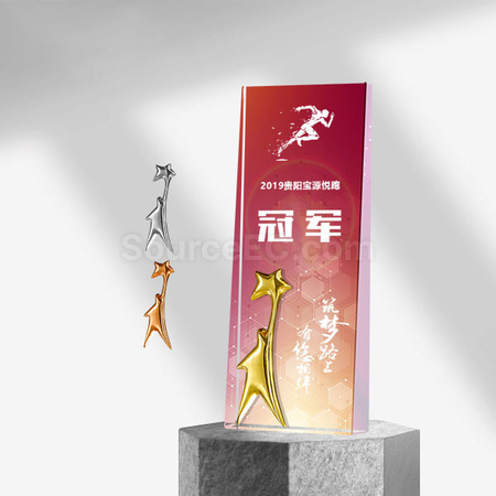 礼品订购水晶奖座广告