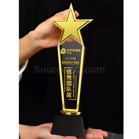 礼品订购金属水晶座广告