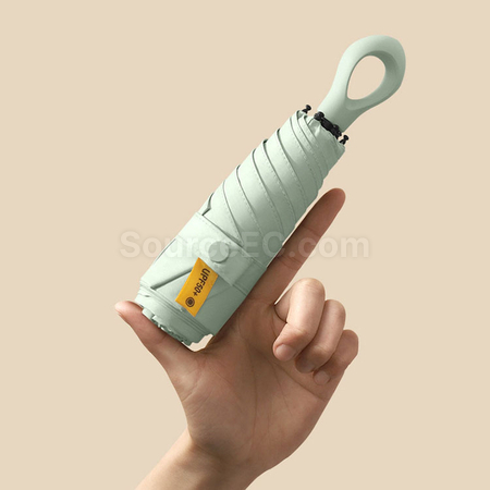 礼品订购指环柄五折黑胶伞广告