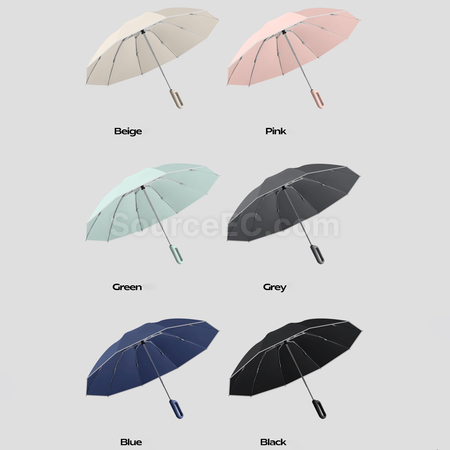 礼品订购三折反向自动雨伞广告