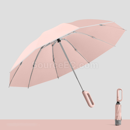礼品订购三折反向自动雨伞广告