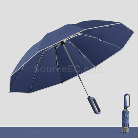 礼品订购三折反向自动雨伞广告