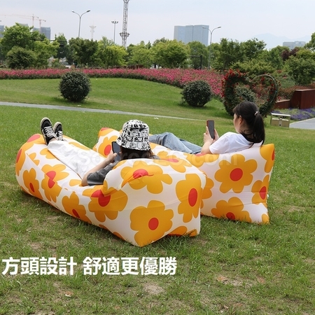 礼品订购便携充气懒人沙发广告