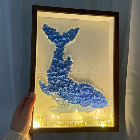 礼品订购立体中空木相框广告