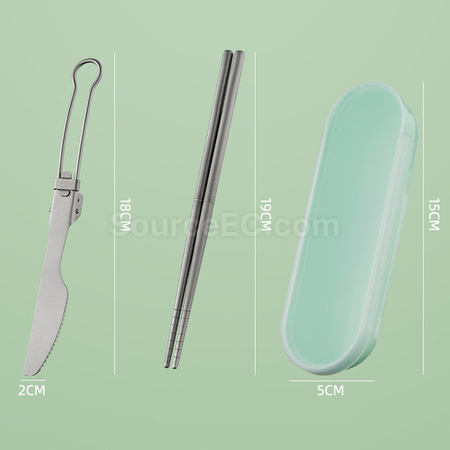 礼品订购户外便携钛折叠餐具广告