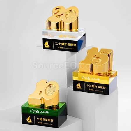 礼品订购树脂水晶奖座广告