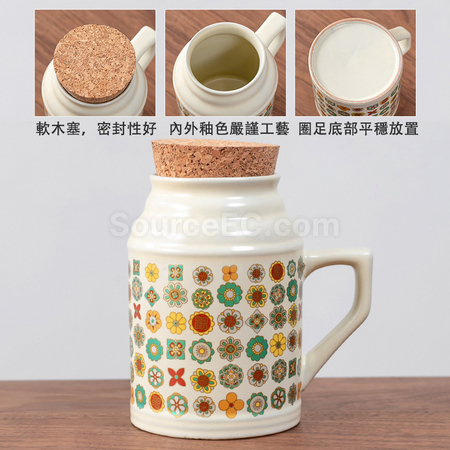 礼品订购大容量陶瓷保温杯广告