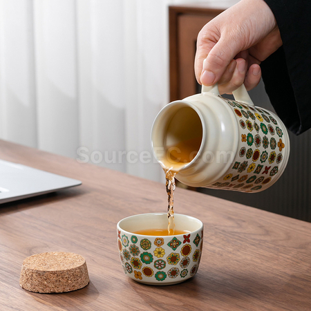 礼品订购大容量陶瓷保温杯广告