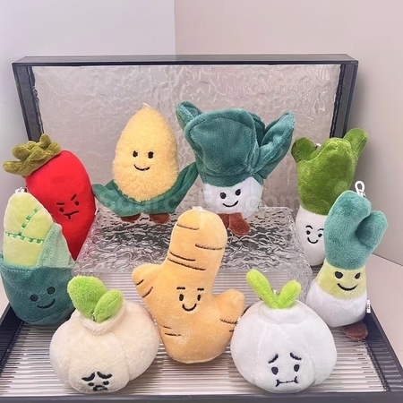葱姜蒜毛绒玩偶钥匙扣